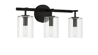 Hailie 3 Light Vanity in Flat Black (20|55603-FB)