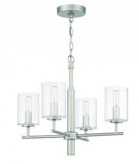 Hailie 4 Light Chandelier in Satin Nickel (20|55624-SN)