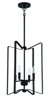 Shayna 4 Light Foyer in Flat Black (20|56134-FB)