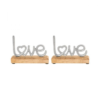 Love Table Decor (Set of 2) (91|201370/S2)