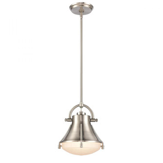 Urbanite 9'' Wide 1-Light Mini Pendant - Satin Nickel (91|67785/1)