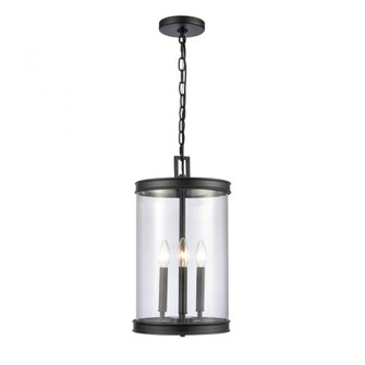 Mendoza 10.25'' Wide 3-Light Pendant - Matte Black (91|69745/3)