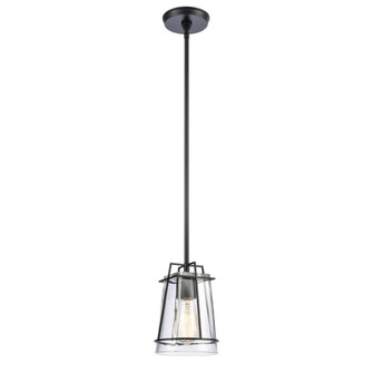 Square To Round 6'' Wide 1-Light Mini Pendant - Matte Black (91|82135/1)