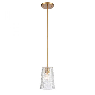 Lightweave 5.5'' Wide 1-Light Mini Pendant - Satin Brass (91|82175/1)