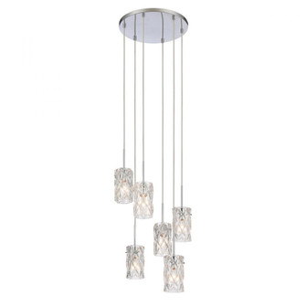 Forma de Crystal 17.5'' Wide 6-Light Pendant - Polished Chrome (91|82198/6)