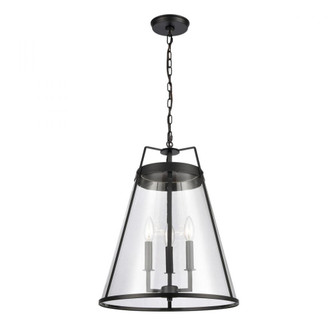 Judy 16'' Wide 3-Light Pendant - Matte Black (91|82275/3)