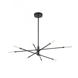 Light Streak 48.5'' Wide 8-Light Chandelier - Matte Black (91|85037/LED)