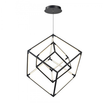 Cube Squared 17.75'' Wide LED Pendant - Matte Black (91|85145/LED)