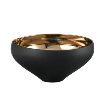 Greer Bowl - Tall Black and Gold Glazed (2 pack) (91|H0017-9754)