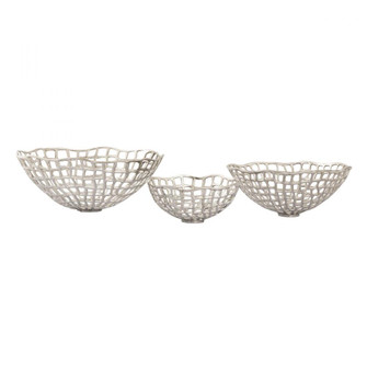 Shore Weave Basket - Set of 3 Nickel (91|H0807-9794/S3)