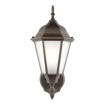 Bakersville traditional 1-light LED outdoor exterior wall lantern sconce in antique bronze finish wi (38|89941EN3-71)