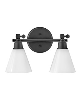 Small Adjustable Two Light Vanity (87|51182BK)