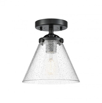 Cone - 1 Light - 8 inch - Oil Rubbed Bronze - Semi-Flush Mount (3442|284-1C-OB-G44-LED)