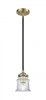 Canton - 1 Light - 5 inch - Black Antique Brass - Stem hung - Mini Pendant (3442|284-1S-BAB-G182S)