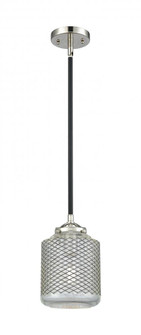 Stanton - 1 Light - 6 inch - Black Polished Nickel - Stem hung - Mini Pendant (3442|284-1S-BPN-G262-LED)
