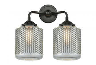 Stanton - 2 Light - 14 inch - Oil Rubbed Bronze - Bath Vanity Light (3442|284-2W-OB-G262)