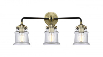Canton - 3 Light - 23 inch - Black Antique Brass - Bath Vanity Light (3442|284-3W-BAB-G182S-LED)
