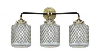 Stanton - 3 Light - 24 inch - Black Polished Nickel - Bath Vanity Light (3442|284-3W-BPN-G262-LED)