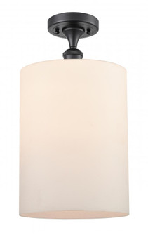 Cobbleskill - 1 Light - 9 inch - Matte Black - Semi-Flush Mount (3442|516-1C-BK-G111-L-LED)