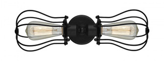 Muselet - 2 Light - 19 inch - Matte Black - Bath Vanity Light (3442|900-2W-BK-CE513-BK)