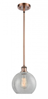 Athens - 1 Light - 8 inch - Antique Copper - Mini Pendant (3442|516-1S-AC-G125-LED)