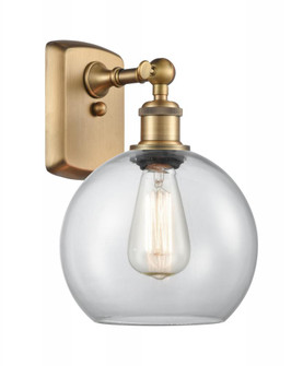 Athens - 1 Light - 8 inch - Brushed Brass - Sconce (3442|516-1W-BB-G122-LED)