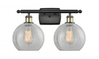 Athens - 2 Light - 18 inch - Black Antique Brass - Bath Vanity Light (3442|516-2W-BAB-G125-LED)