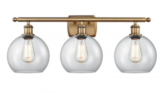 Athens - 3 Light - 28 inch - Brushed Brass - Bath Vanity Light (3442|516-3W-BB-G122-LED)