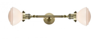 Olean - 2 Light - 7 inch - Antique Brass - Adjustable Bath Vanity Light (3442|208L-AB-G321-LED)