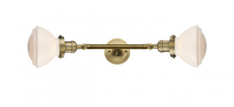 Olean - 2 Light - 7 inch - Brushed Brass - Adjustable Bath Vanity Light (3442|208L-BB-G321-LED)
