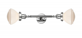 Olean - 2 Light - 7 inch - Polished Chrome - Adjustable Bath Vanity Light (3442|208L-PC-G321-LED)