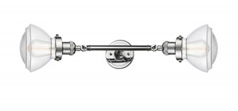 Olean - 2 Light - 7 inch - Polished Chrome - Adjustable Bath Vanity Light (3442|208L-PC-G322)