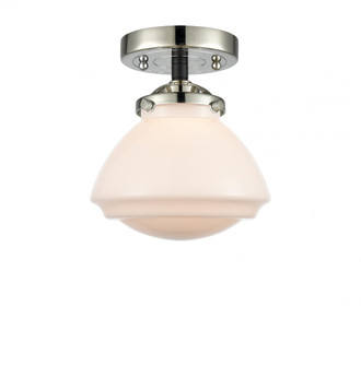 Olean - 1 Light - 7 inch - Black Polished Nickel - Semi-Flush Mount (3442|284-1C-BPN-G321-LED)
