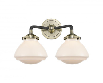 Olean - 2 Light - 15 inch - Black Antique Brass - Bath Vanity Light (3442|284-2W-BAB-G321-LED)