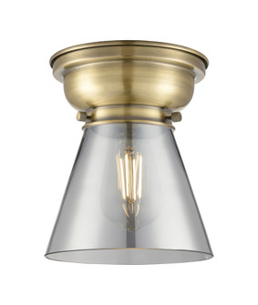 Cone - 1 Light - 6 inch - Antique Brass - Flush Mount (3442|623-1F-AB-G63-LED)
