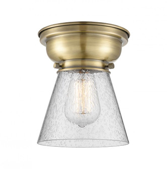 Cone - 1 Light - 6 inch - Antique Brass - Flush Mount (3442|623-1F-AB-G64-LED)