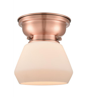 Fulton - 1 Light - 7 inch - Antique Copper - Flush Mount (3442|623-1F-AC-G171-LED)