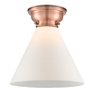 Cone - 1 Light - 12 inch - Antique Copper - Flush Mount (3442|623-1F-AC-G41-L-LED)