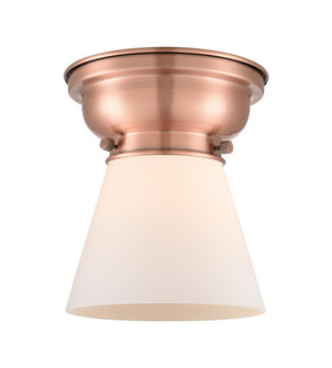 Cone - 1 Light - 6 inch - Antique Copper - Flush Mount (3442|623-1F-AC-G61)