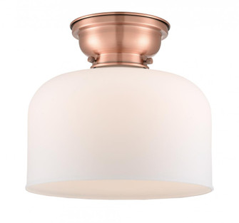 Bell - 1 Light - 12 inch - Antique Copper - Flush Mount (3442|623-1F-AC-G71-L-LED)