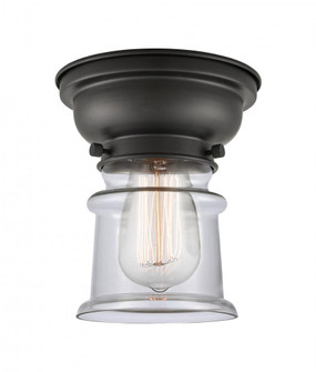 Canton - 1 Light - 6 inch - Matte Black - Flush Mount (3442|623-1F-BK-G182S)