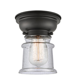 Canton - 1 Light - 6 inch - Matte Black - Flush Mount (3442|623-1F-BK-G184S-LED)