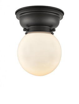 Beacon - 1 Light - 6 inch - Matte Black - Flush Mount (3442|623-1F-BK-G201-6)