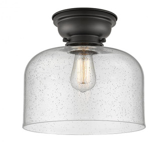 Bell - 1 Light - 12 inch - Matte Black - Flush Mount (3442|623-1F-BK-G74-L-LED)