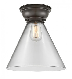 Cone - 1 Light - 12 inch - Oil Rubbed Bronze - Flush Mount (3442|623-1F-OB-G42-L-LED)