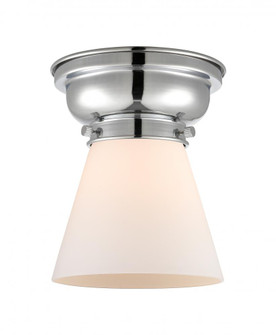 Cone - 1 Light - 6 inch - Polished Chrome - Flush Mount (3442|623-1F-PC-G61-LED)
