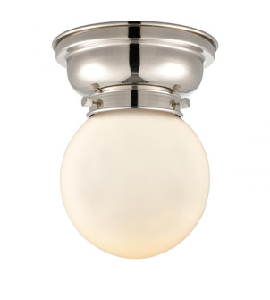 Beacon - 1 Light - 6 inch - Polished Nickel - Flush Mount (3442|623-1F-PN-G201-6-LED)