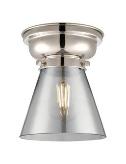 Cone - 1 Light - 6 inch - Polished Nickel - Flush Mount (3442|623-1F-PN-G63-LED)