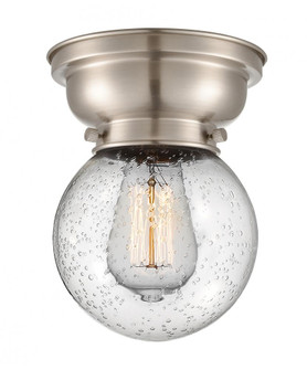 Beacon - 1 Light - 6 inch - Brushed Satin Nickel - Flush Mount (3442|623-1F-SN-G204-6-LED)