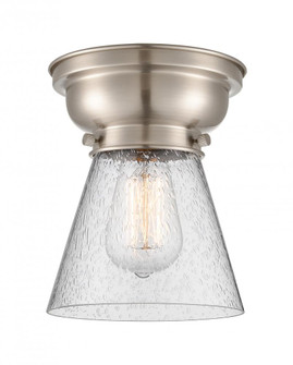 Cone - 1 Light - 6 inch - Brushed Satin Nickel - Flush Mount (3442|623-1F-SN-G64-LED)